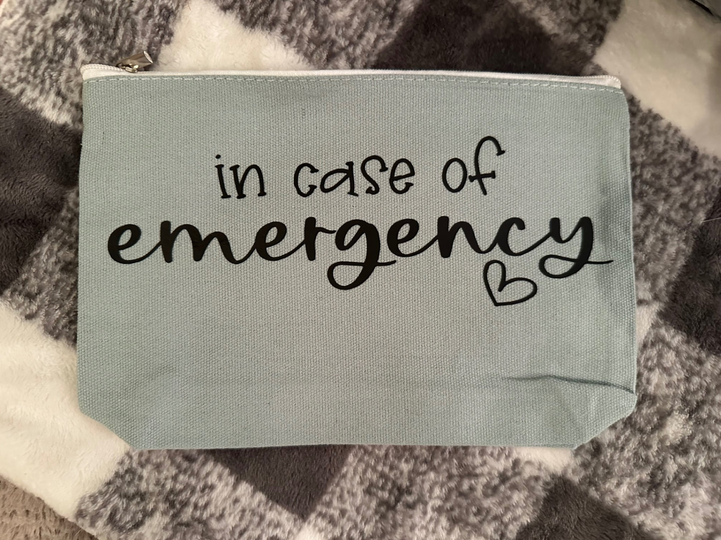 059 - In case of Emergency" Makeup Bag