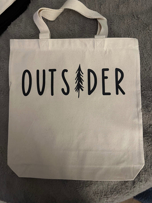 059 - "Outsider" Canvas Tote Bag