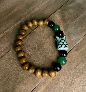 042 - Kids Mermaid Tail Stretch Bracelet