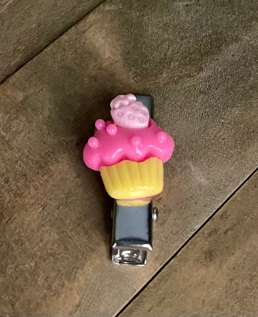 042 - Kids Cupcake Hair Clip