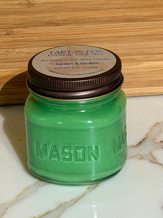 050 - Lawn & Order 8oz Soy Wax Candle