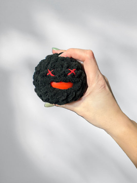 06 - Crochet Squishy Stress Ball - Black