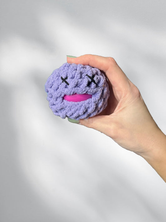 06 - Crochet Squishy Stress Ball - Purple