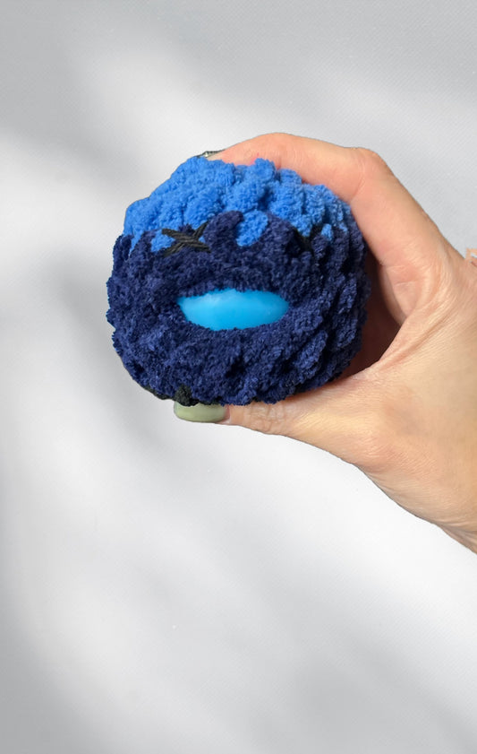 06 - Crochet Squishy Stress Ball Blue