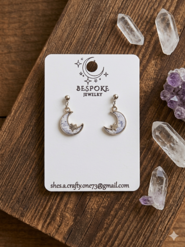 025 - Coquette Moon and Star Drop Earrings
