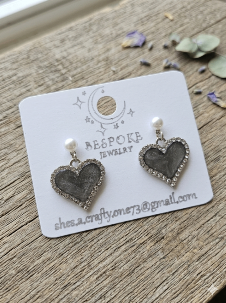 025 - Glimmer Heart Swirl Dangles