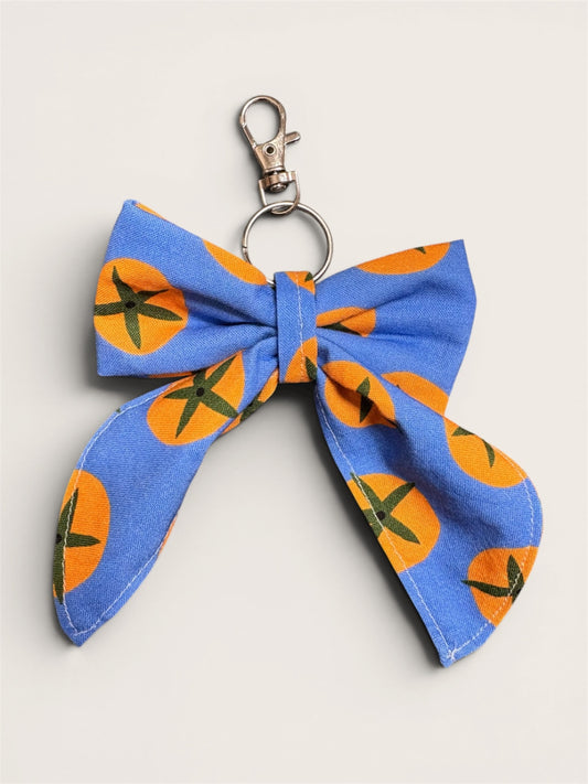 063 - Orange Bow Keychain