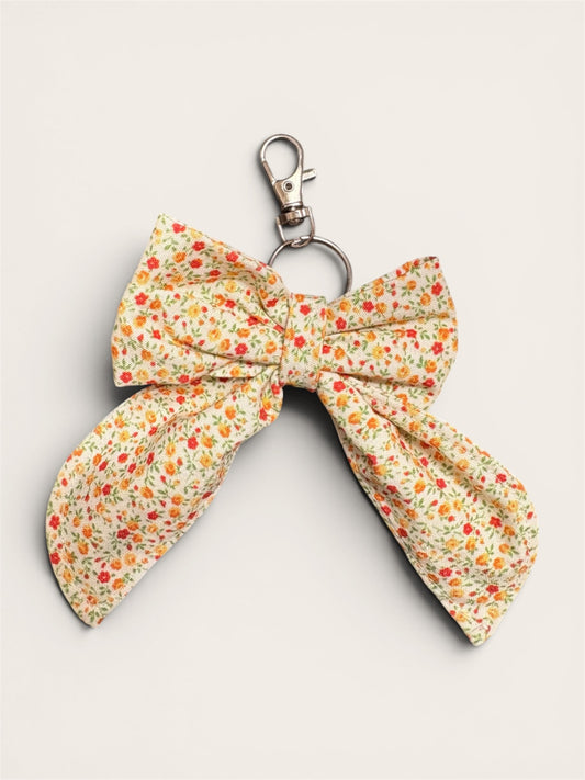 063 - Floral Bow Keychain