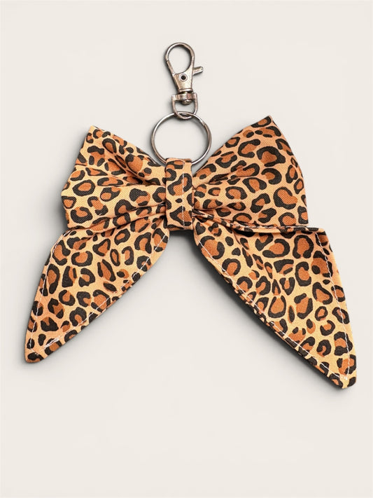 063 - Cheetah Bow Keychain