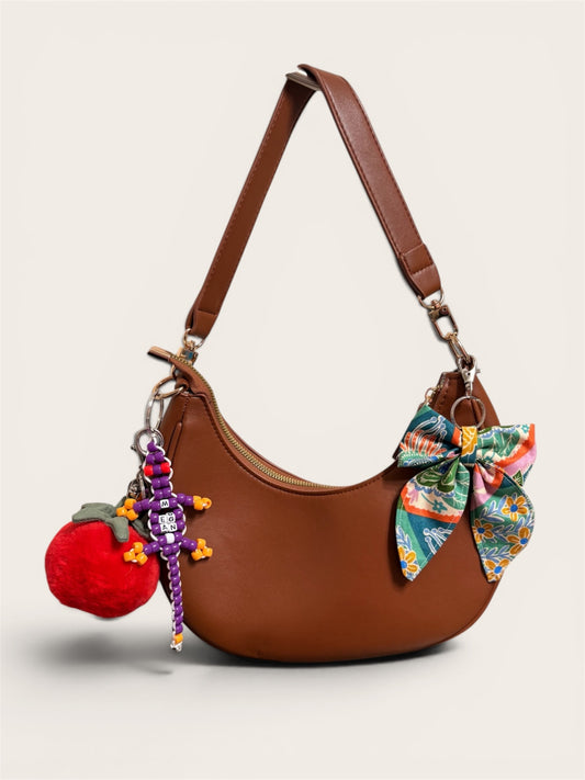 063 - Paisley Print Bow Keychain