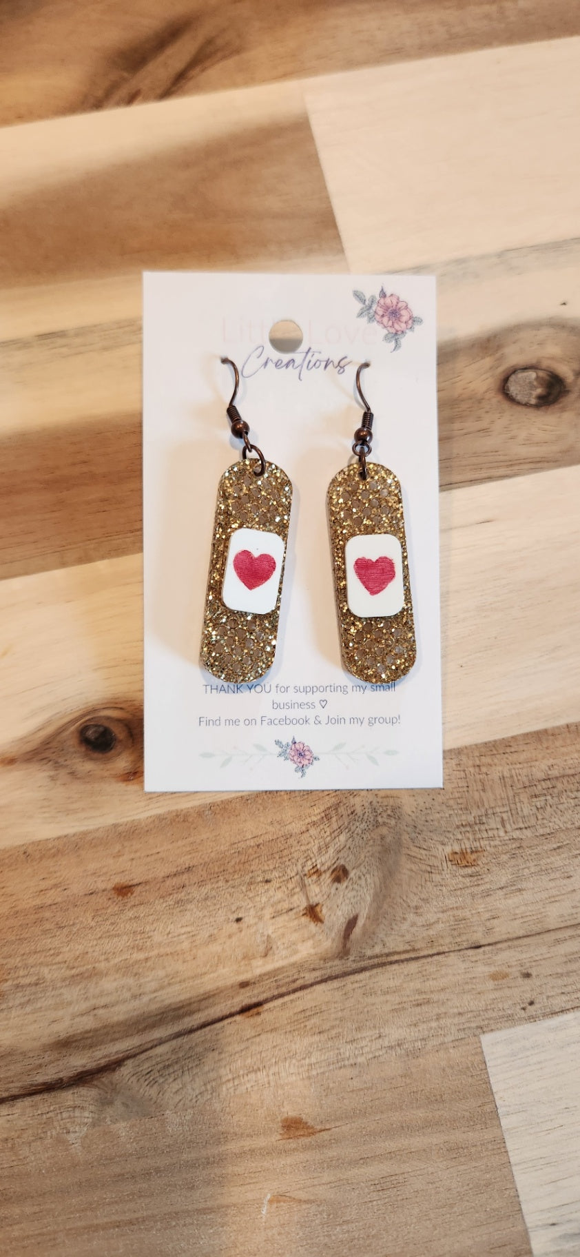 011 - Acrylic Band-aid Dangle Earrings