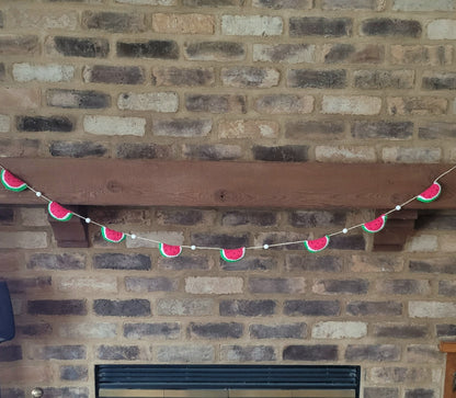 047 - Watermelon Hand Stitched Felt Garland