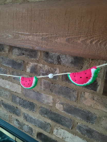 047 - Watermelon Hand Stitched Felt Garland