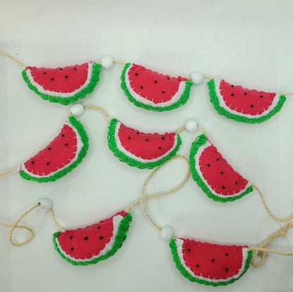 047 - Watermelon Hand Stitched Felt Garland