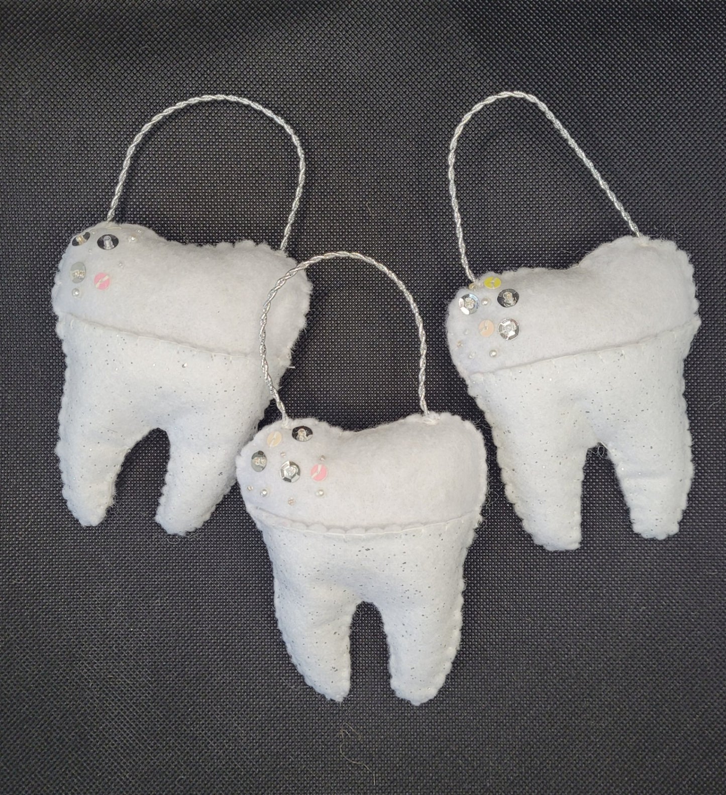 047 - Tooth Fairy Pillow, Felt Hand Stitched 