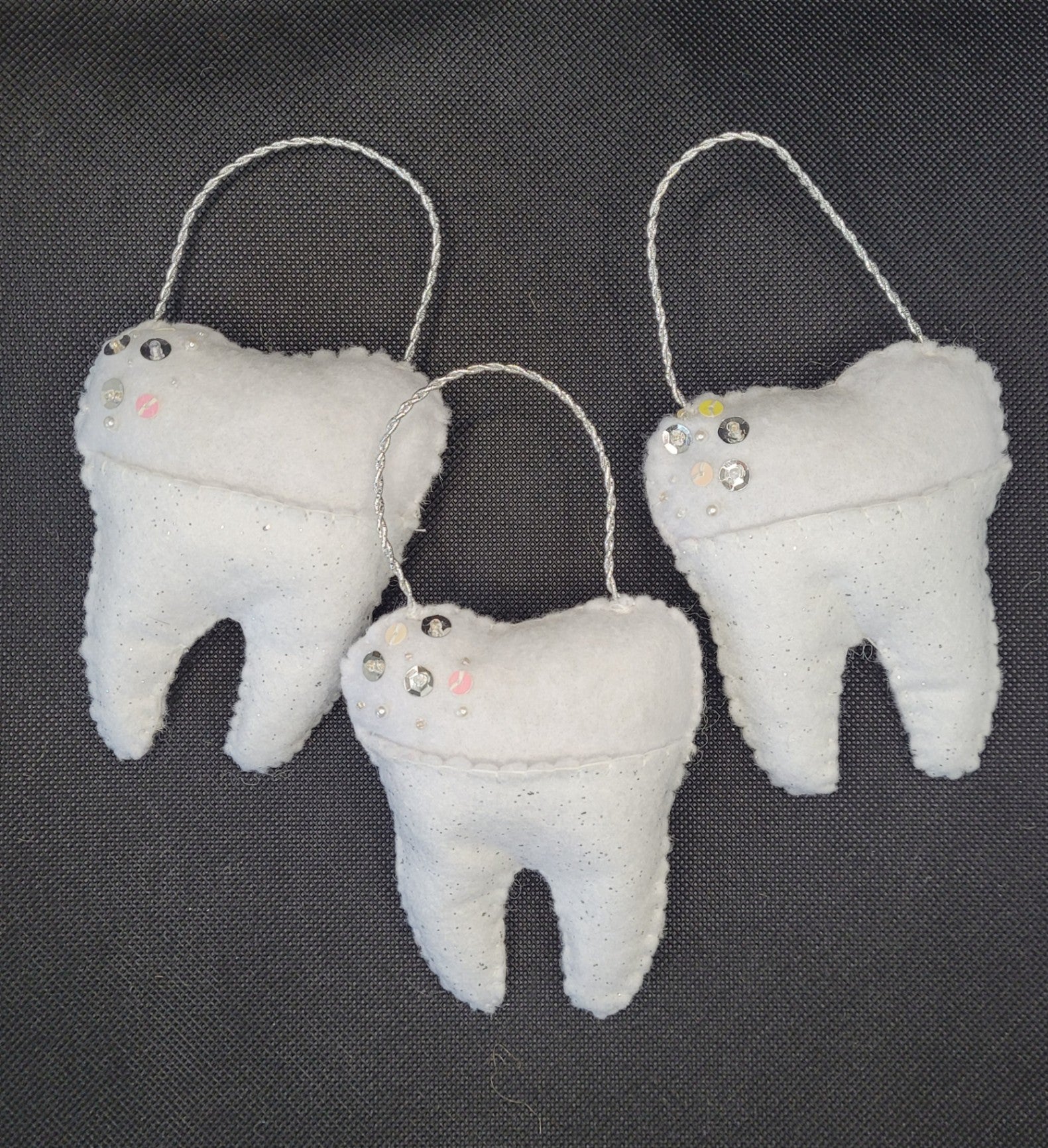 047 - Tooth Fairy Pillow, Felt Hand Stitched 