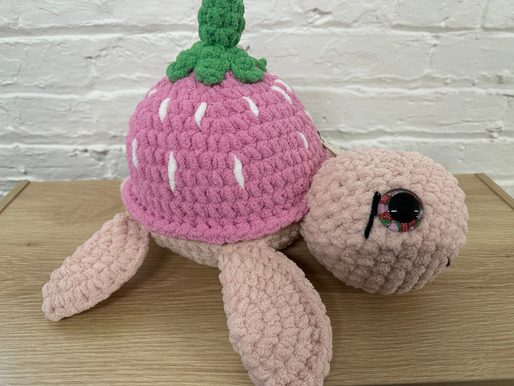 08 - Strawberry Turtle Crochet Stuffy