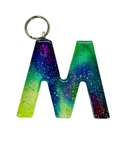 017 - Resin Letter "M" Charms for Keychains