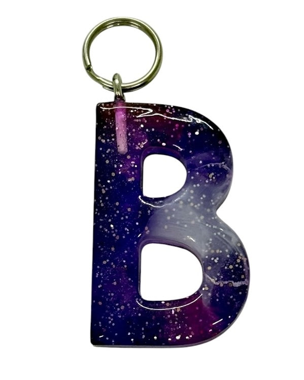 017 - Resin Letter "B" Charms for Keychains