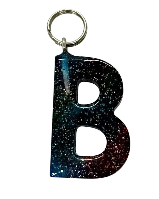 017 - Resin Letter "B" Charms for Keychains