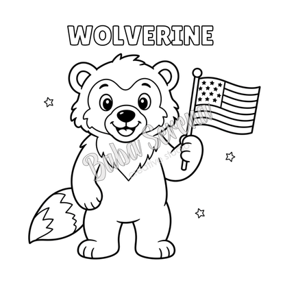 066 - Patriotic Pals from the National Parks Coloring Book
