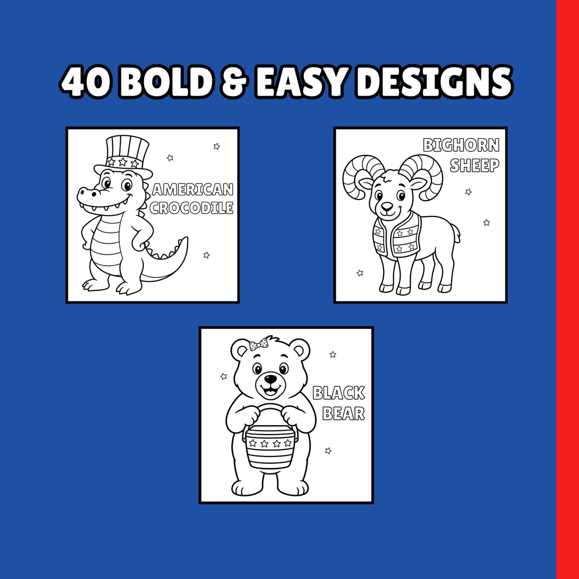 066 - Patriotic Pals from the National Parks Coloring Book
