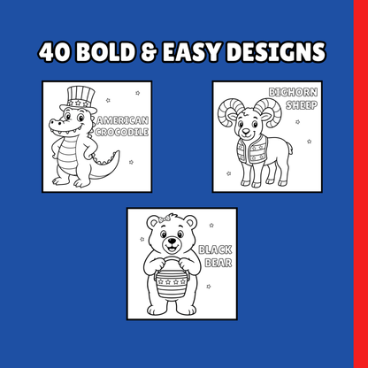066 - Patriotic Pals from the National Parks Coloring Book