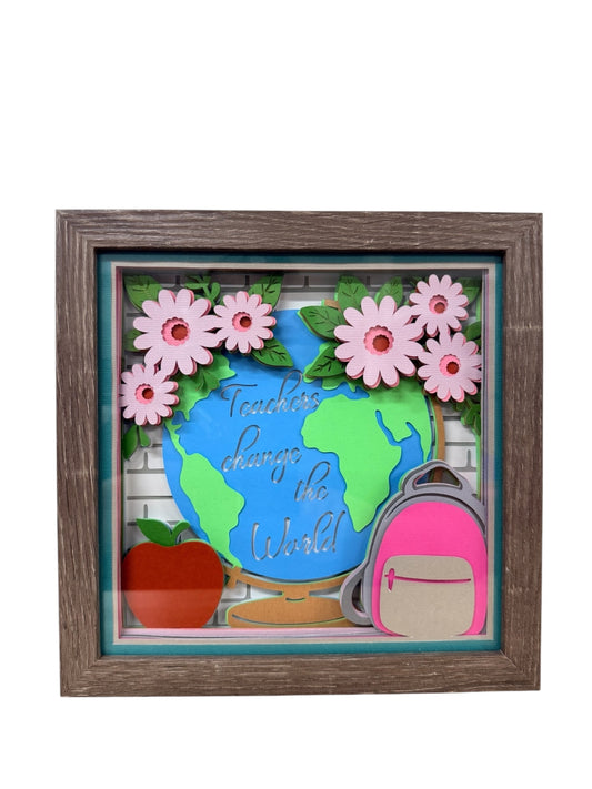 Teachers Change the World Shadowbox