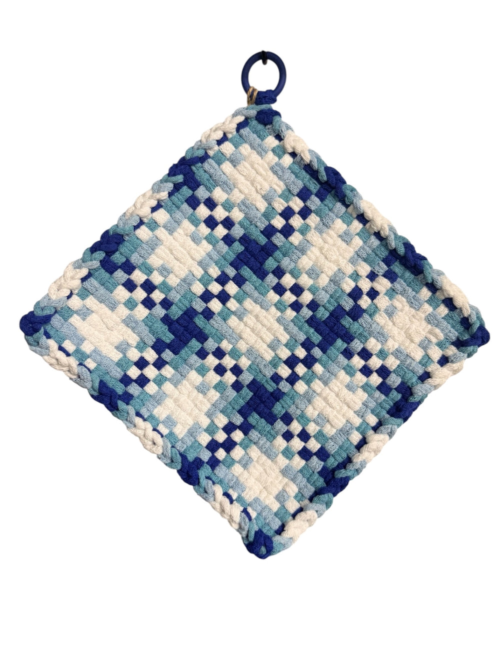051 - Polar Chill Loom Woven Potholder