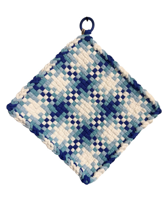 051 - Polar Chill Loom Woven Potholder