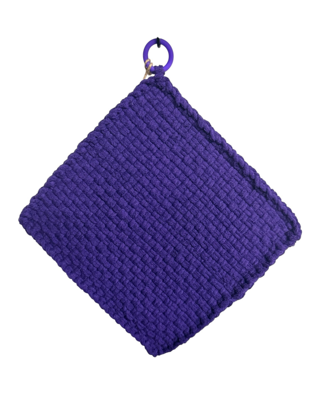 051 - Plum Loom Woven Potholder