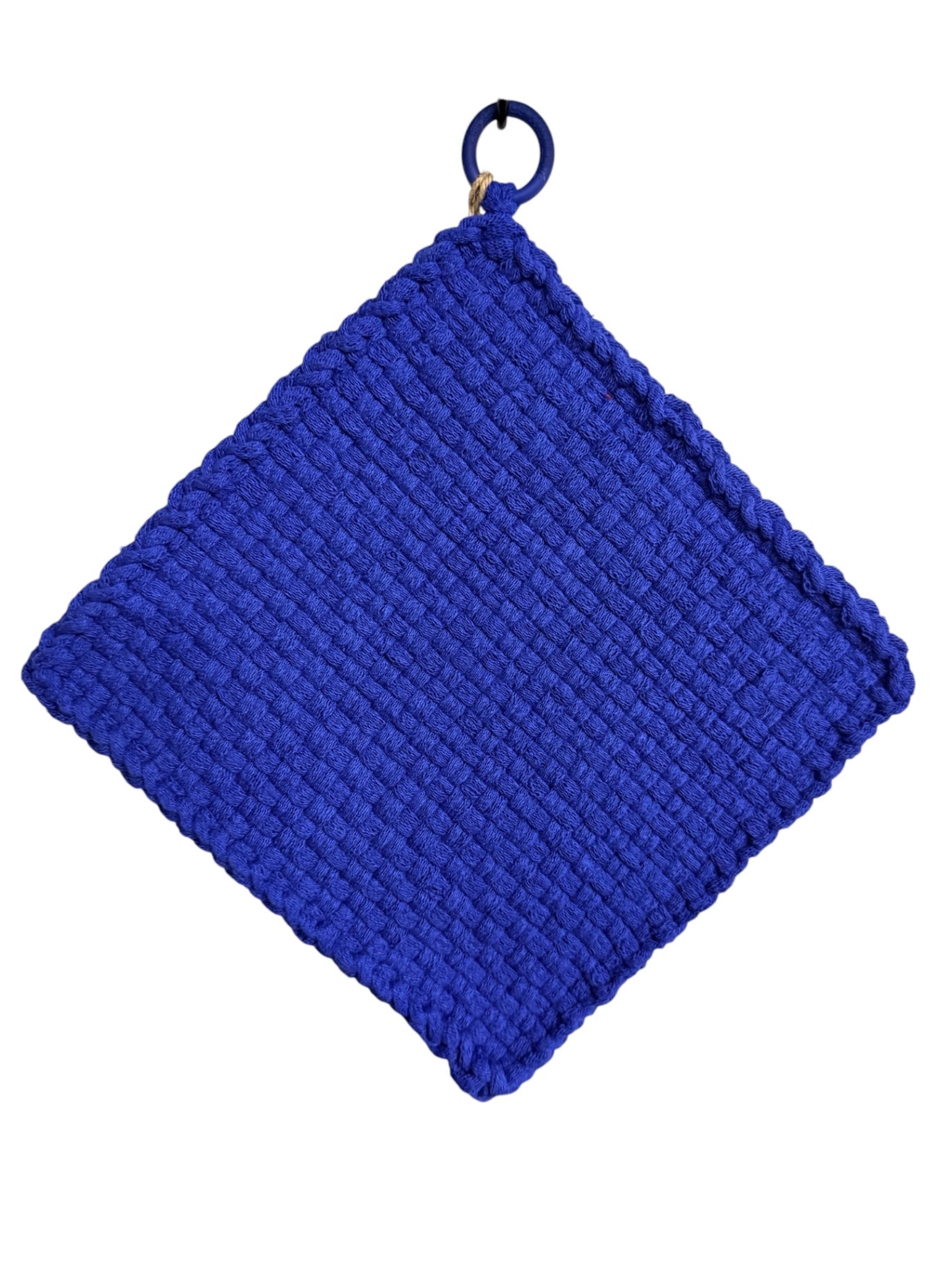 051 - Blue Loom Woven Potholder