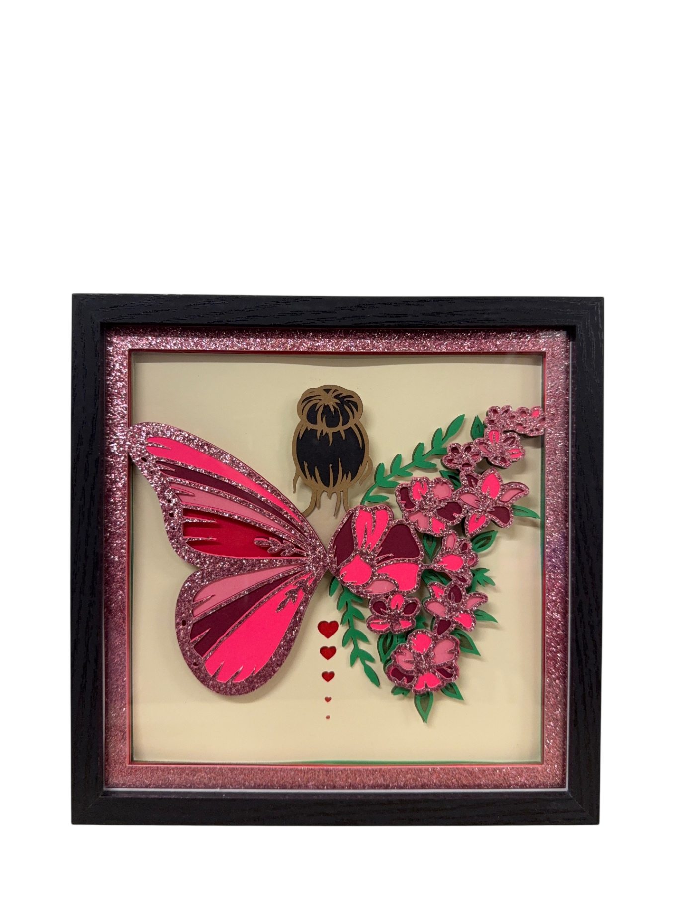 Butterfly Girl Shadow Box with Easel