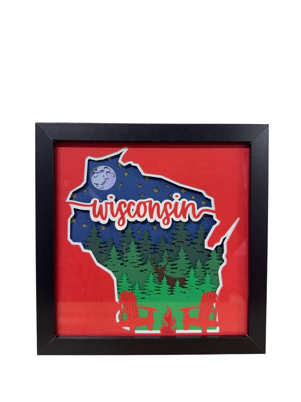 Outdoor Wisconsin Shadow Box