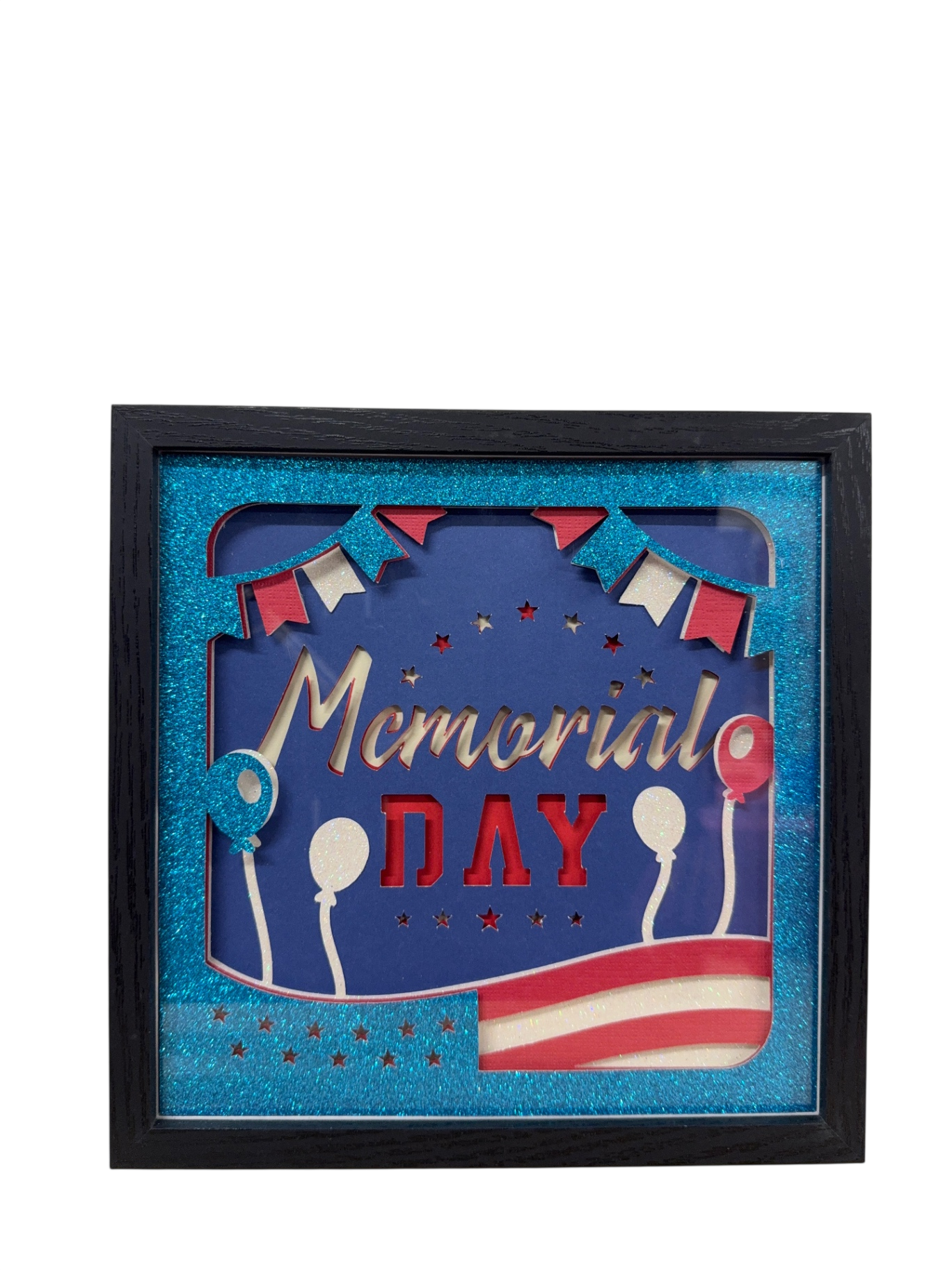 Memorial Day Shadowbox with Easel