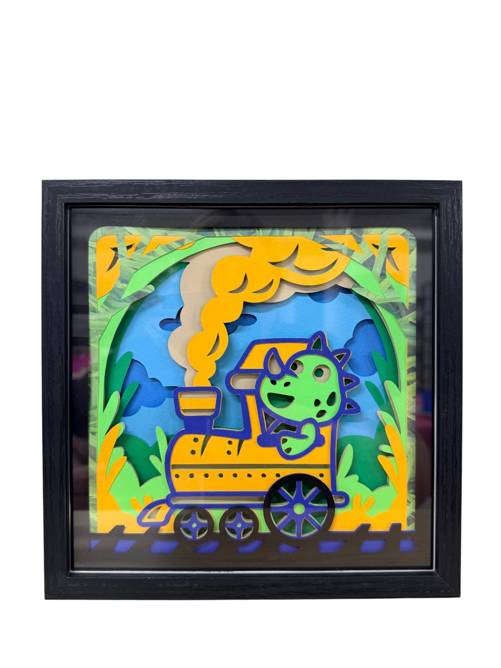 Dinosaur Train Shadow Box with Easel