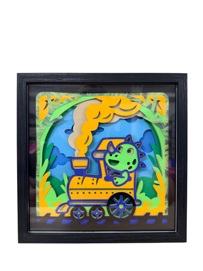 Dinosaur Train Shadow Box with Easel