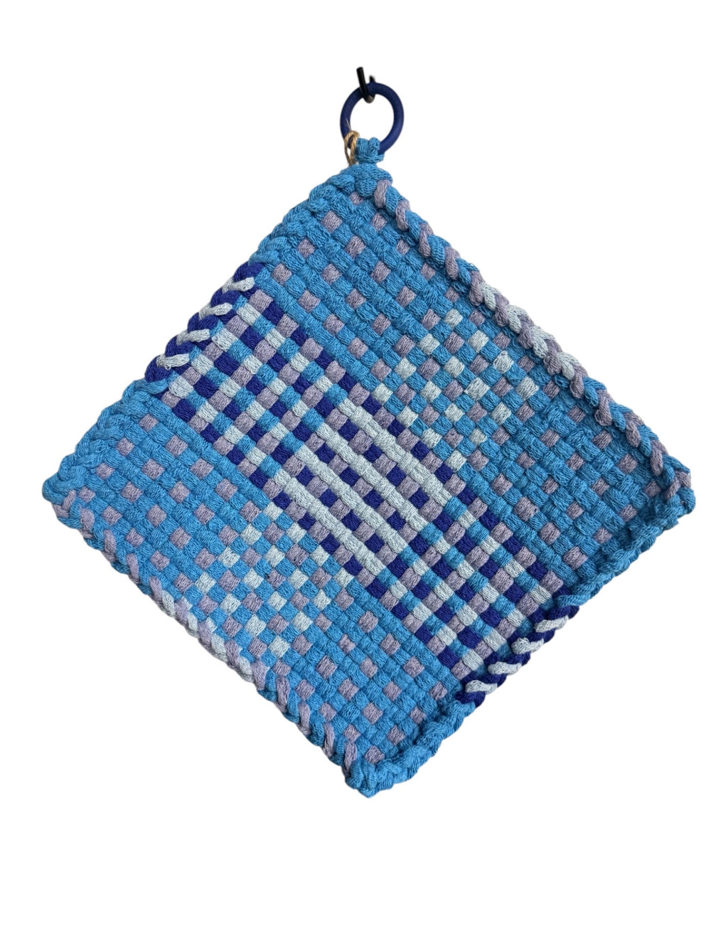 051 - April Showers Loom Woven Potholder