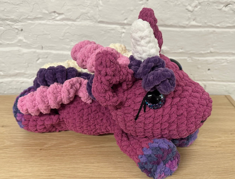 08 - Splooting Crochet Unicorn Plushie