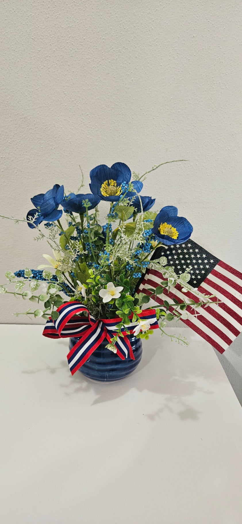 054 - American Flag Floral Centerpiece
