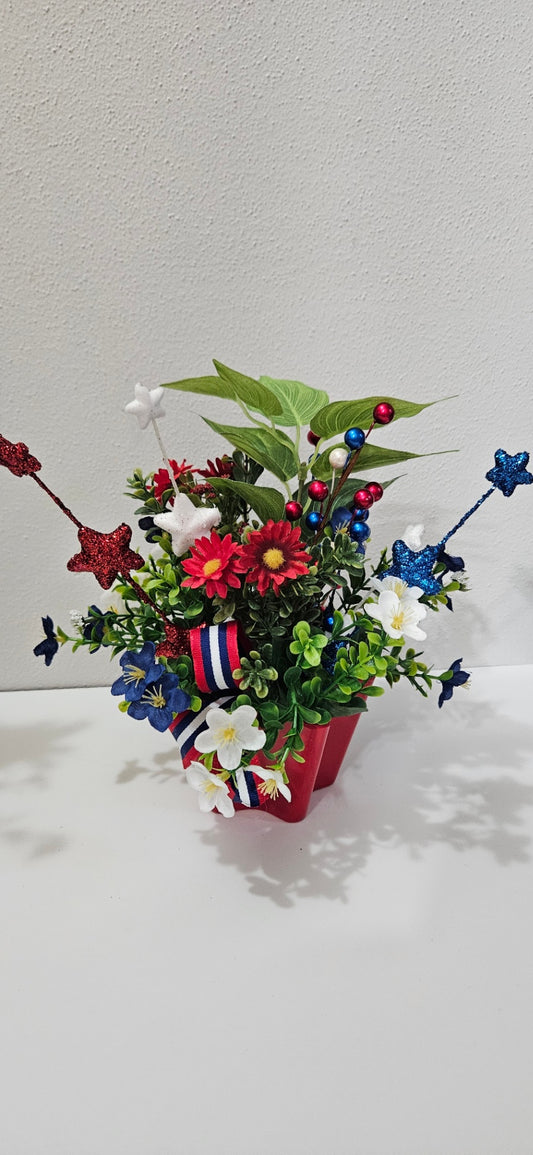 054 - Patriotic Stars Floral Centerpiece