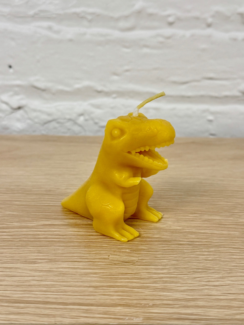 055 - Beeswax T-Rex Candle