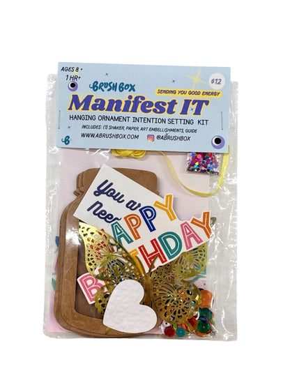046 - Manifest It | Hanging Ornament Intention Setting Kit | Birthday