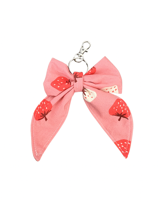 063 - Stawberry Bow Keychain