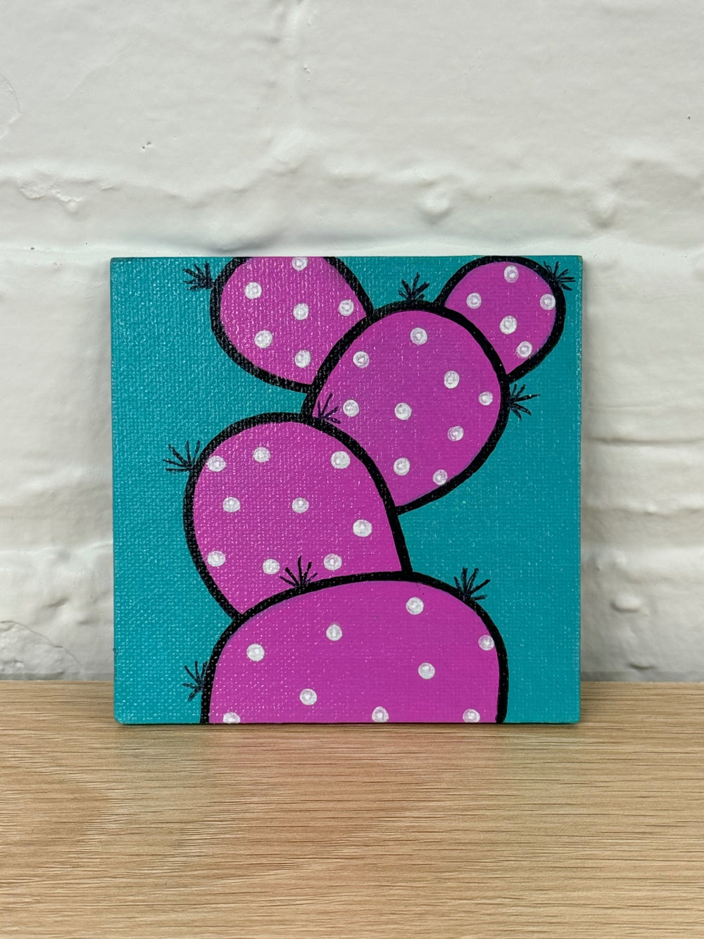 060 - Hand-painted Cactus Magnet