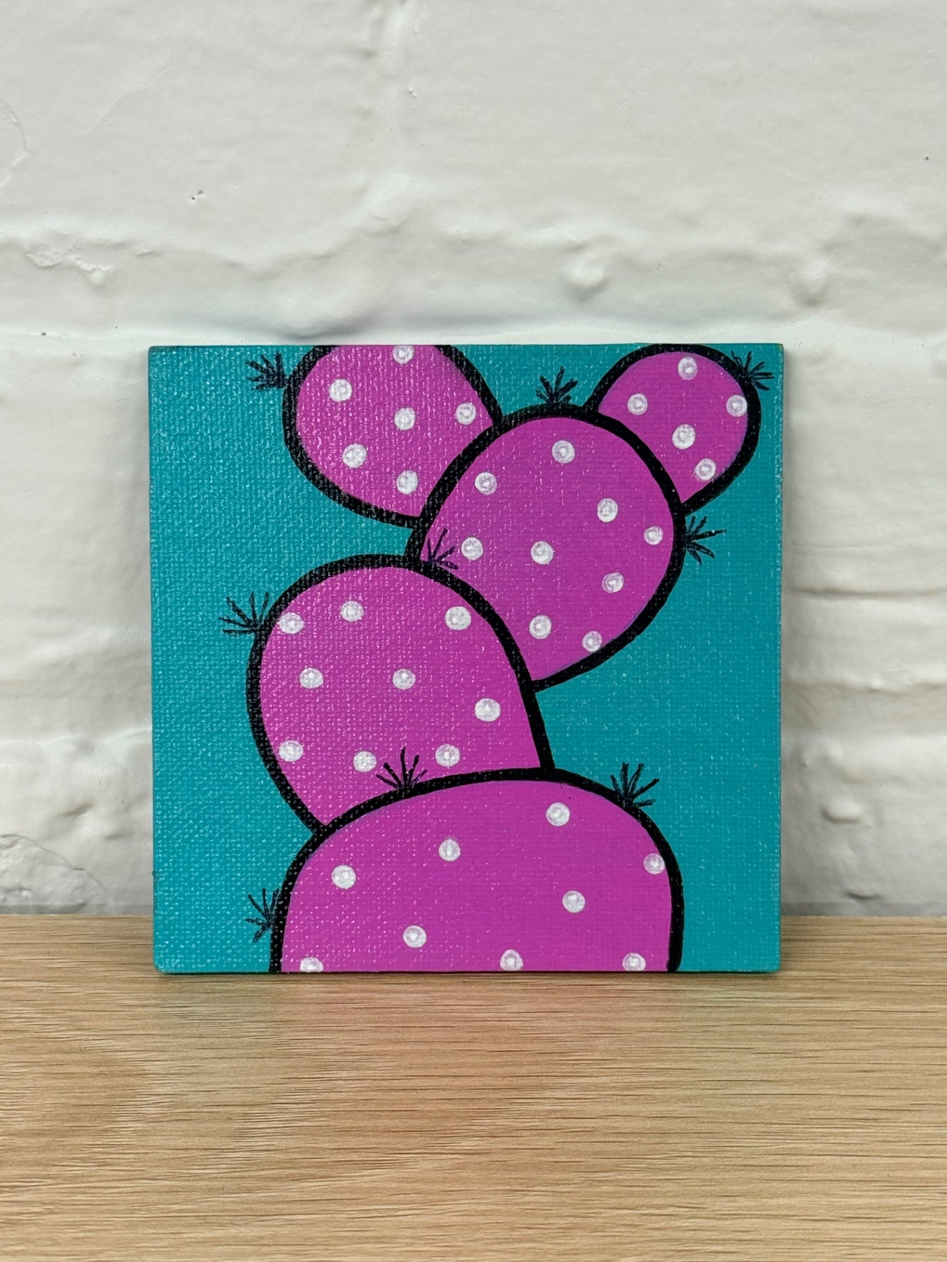 060 - Hand-painted Cactus Magnet