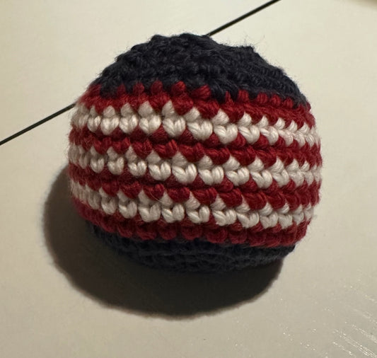 08 - Retro 90’s Hacky Sack | Blue w/ Red Stripes 