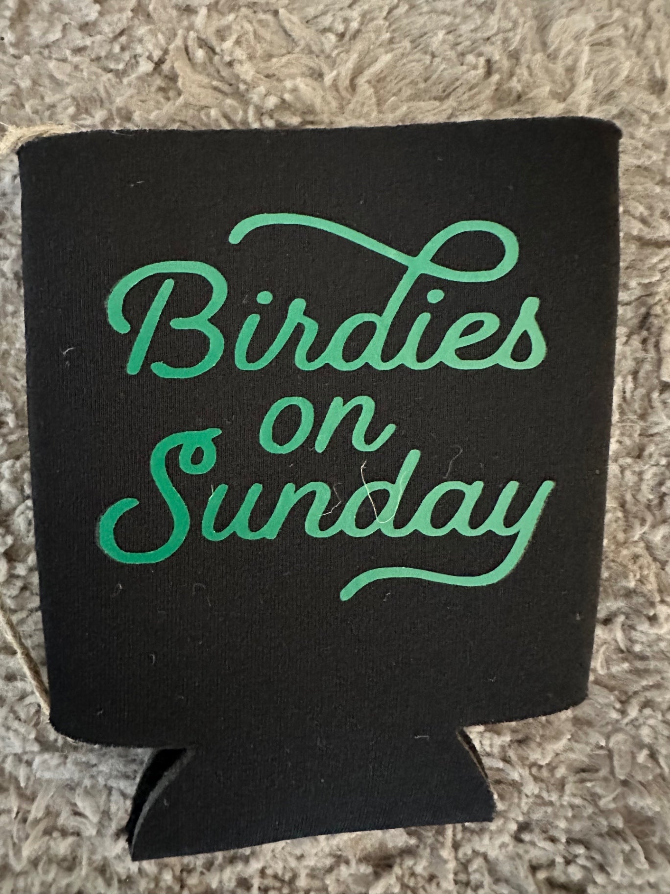 059 - Birdies on Sunday Golf Can Coozie