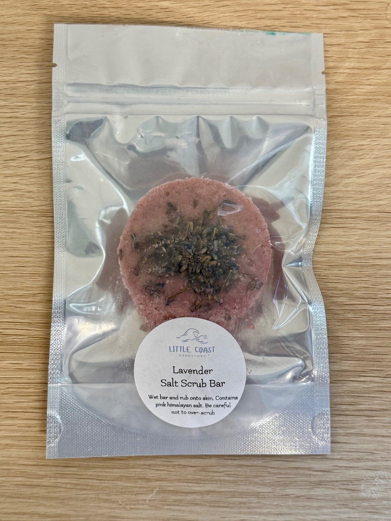 065 - Lavender Salt Scrub Bar