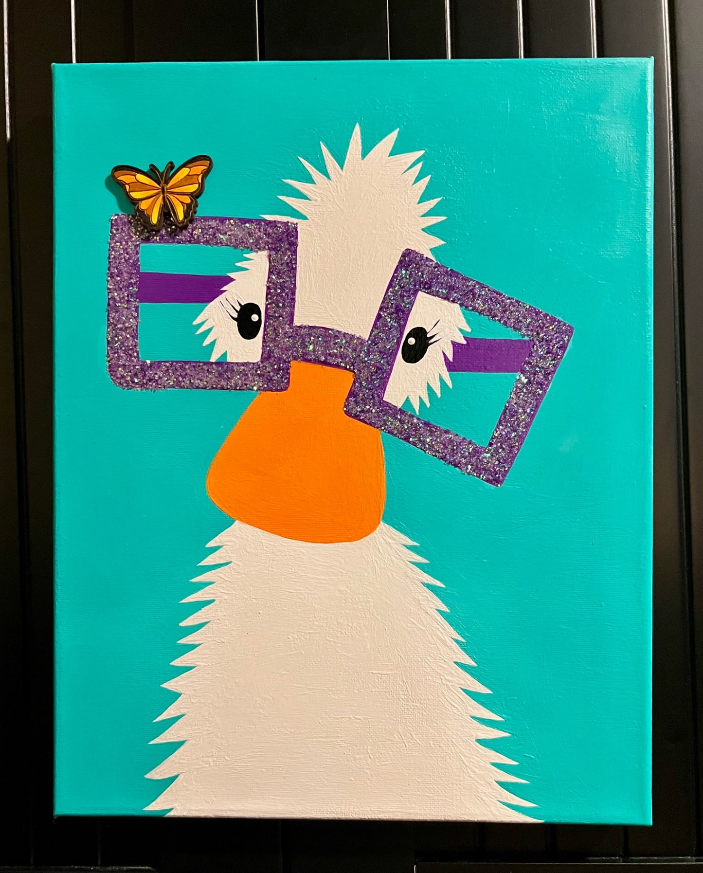 060 - Whimsy Duck | Hand-painted Canvas Wall Art
